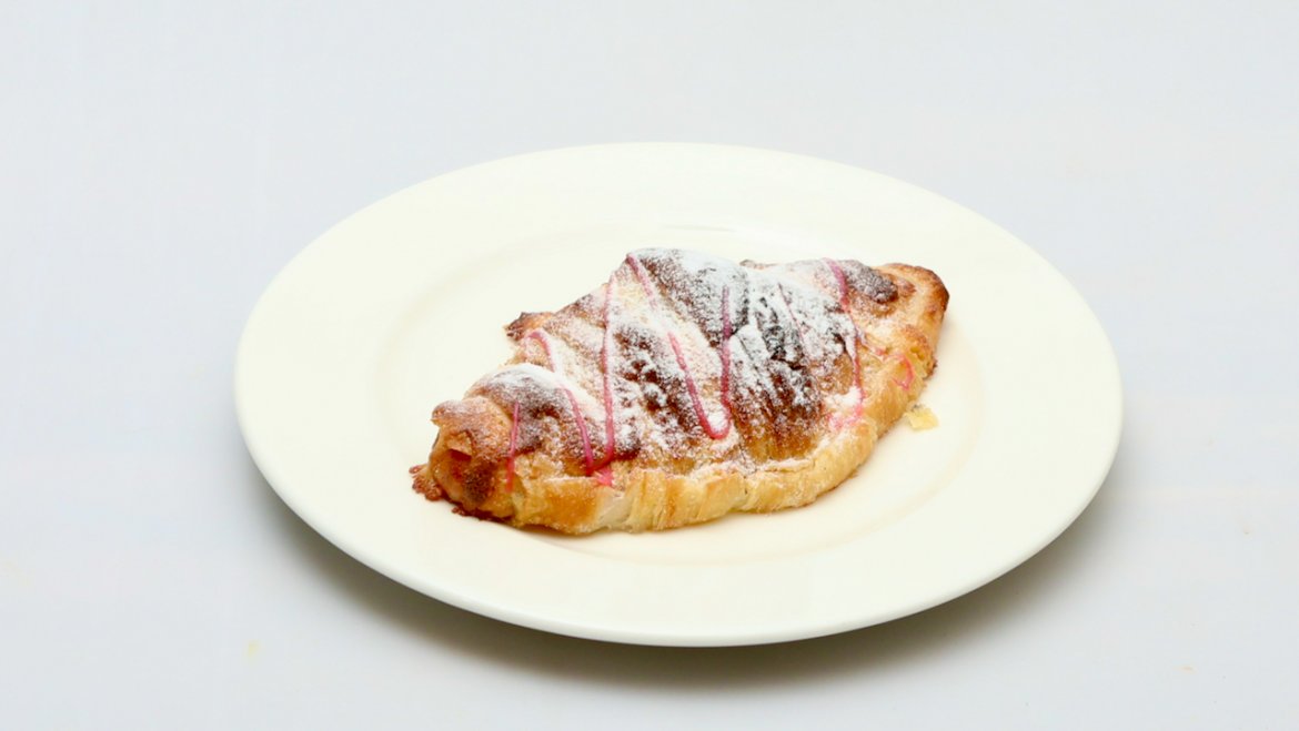 Almond Croissant with Raspberry
